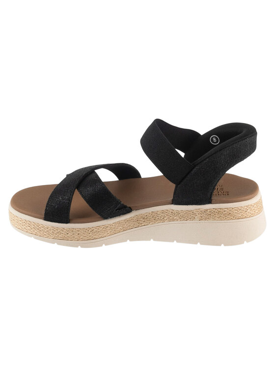 Skechers Skechers Sandały Slip-Ins: BOBS Sun Ray - Bright Take Czarny