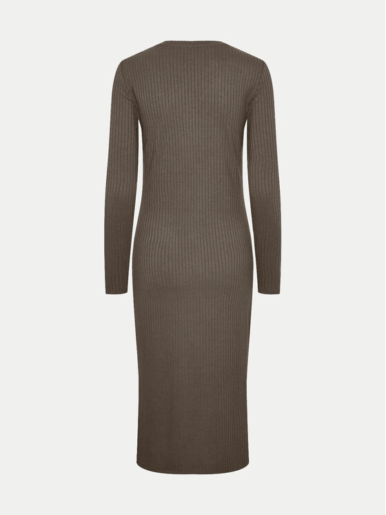 Pieces Pieces Haljina za svaki dan Kylie 17126214 Smeđa Slim Fit