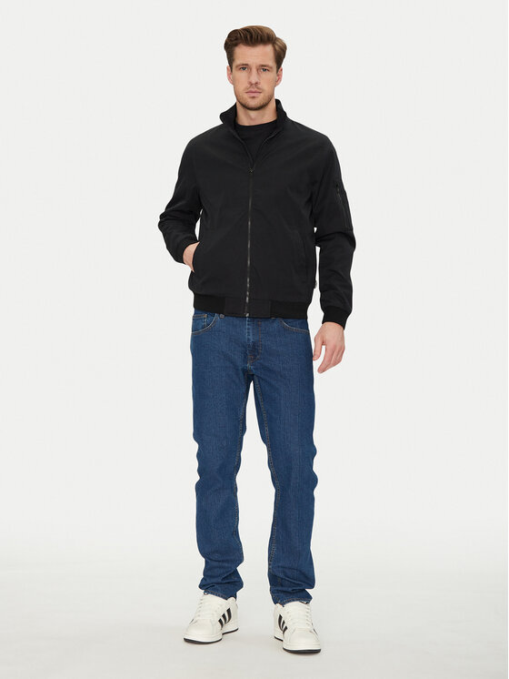 Blend Blend Bunda bomber 20717872 Černá Regular Fit