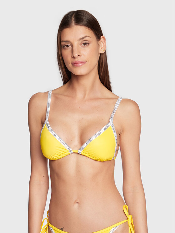 Calvin Klein Swimwear Горнище на бански KW0KW01945 Жълт