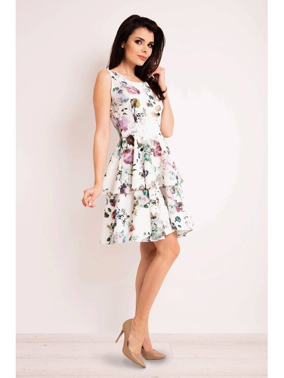 Infinite You Infinite You Sukienka letnia M126 Kolorowy Basic Fit