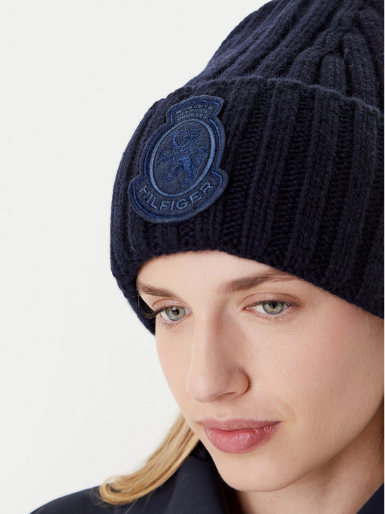 Tommy Hilfiger Tommy Hilfiger Sapka Th Crest Fluffy AW0AW18210 Sötétkék