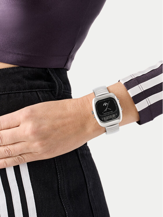 adidas adidas Käekell Retro Wave Three Chronograph AOSY25013 Hõbedane