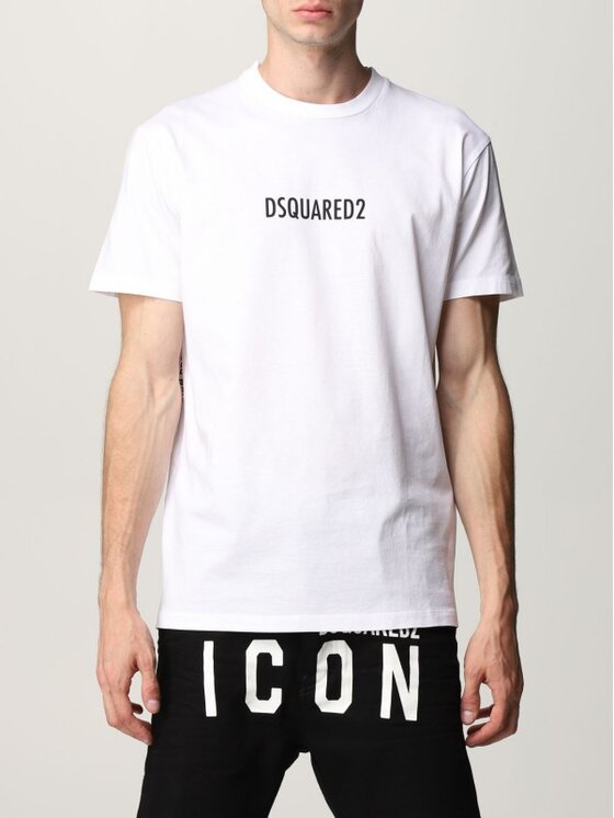 Dsquared2 Dsquared2 T-Shirt S71GD1025 S23009 100 Bílá Regular Fit