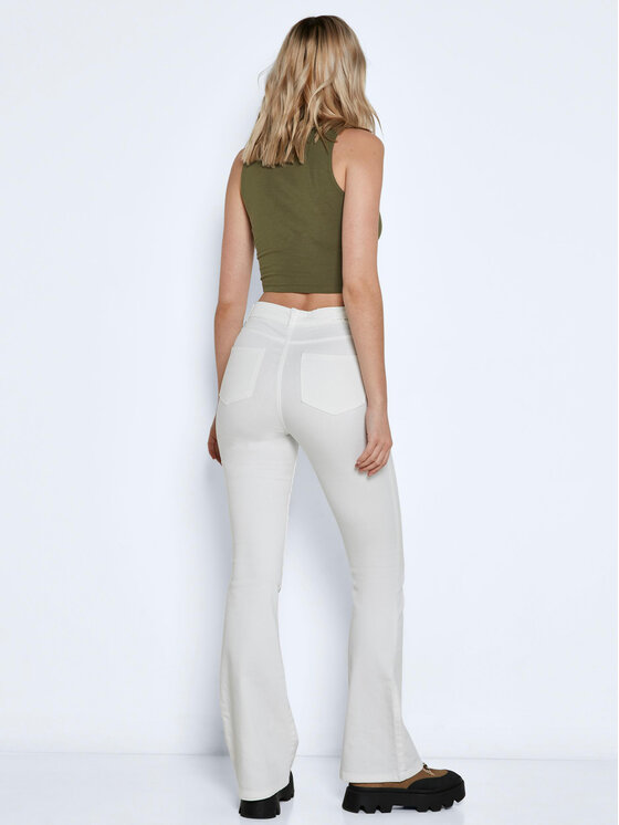 Noisy May Noisy May Blugi Sallie 27019305 Alb Slim Fit