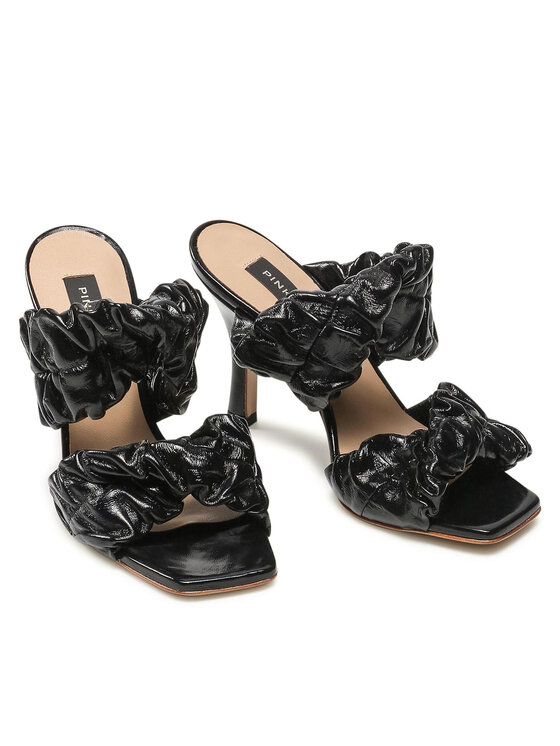 PINKO PINKO Ciabatte Bela Cruz Sabot AI 21-22 BLKS1 1H20XR Y7K7 Nero