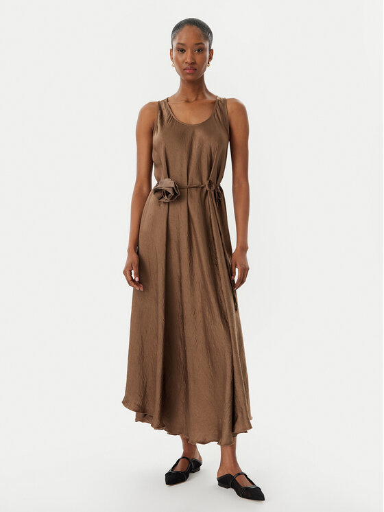 Marella Marella Sommerkleid Alcool 2613221015 Braun Regular Fit