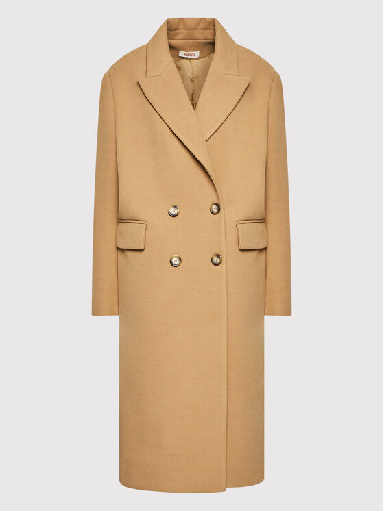 Kontatto Kontatto Pārejas mētelis CO8005 Bēšs Regular Fit