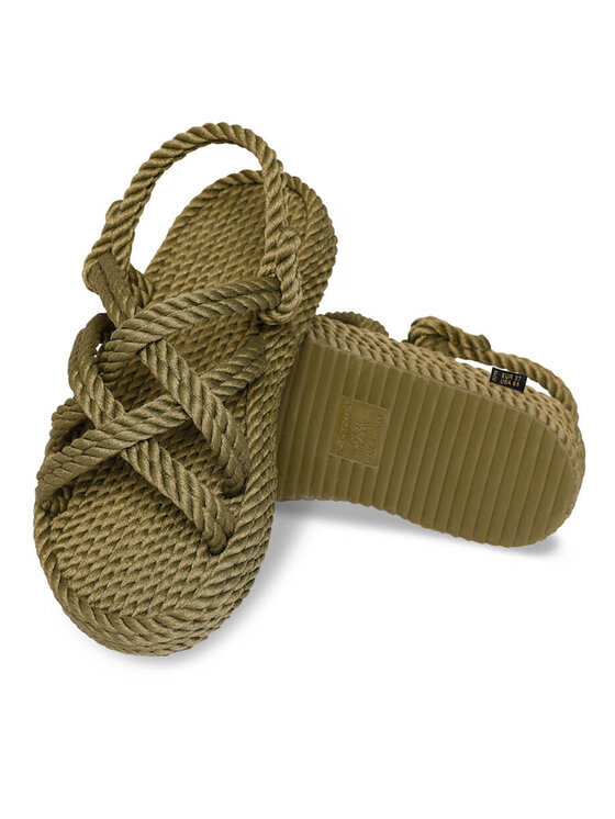 Bohonomad Bohonomad Szandál Bodrum Platform BOD.0011.PRS Khaki