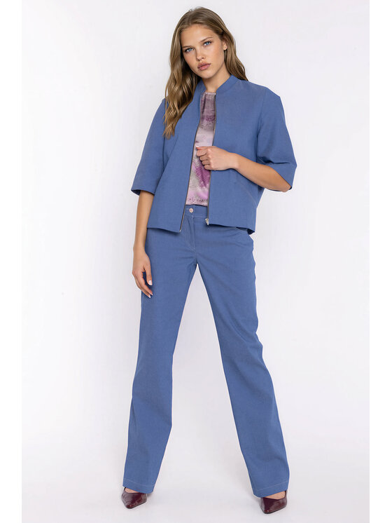 NIFE NIFE Sako Z101 Modrá Modern Relaxed Fit
