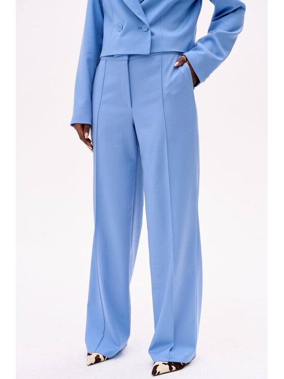 blue shadow blue shadow Spodnie damskie Demi Niebieski Regular Fit