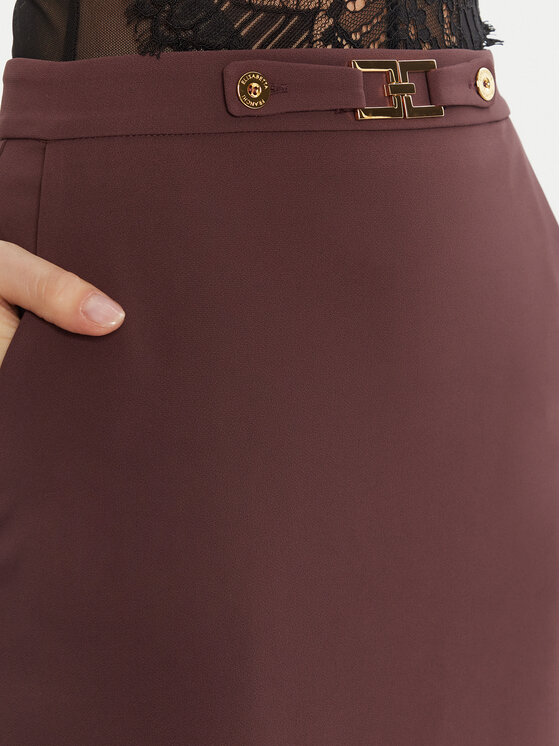 Elisabetta Franchi Elisabetta Franchi Fustă tip creion GO-137-56E2-V320 Vișiniu Regular Fit