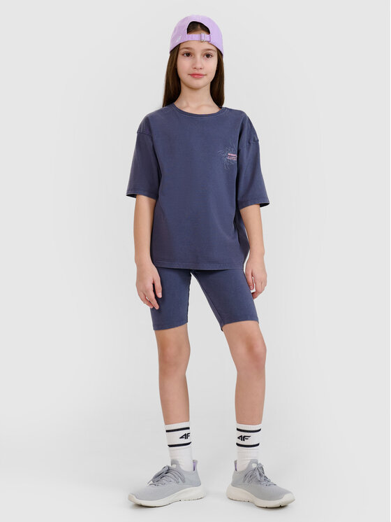 4F 4F Kolarki ESCAPE TO NATURE Szary ciemny Slim Fit