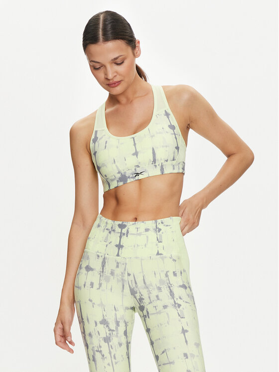 Reebok Reggiseno sportivo Lux Perform Racer Bra-ADP 100037396 Verde, taglia : S