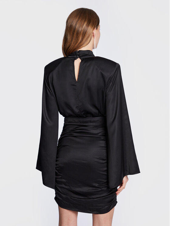 MVP Wardrobe MVP Wardrobe Φόρεμα κοκτέιλ Bond MVPI2AB011.0RA0067 Μαύρο Slim Fit