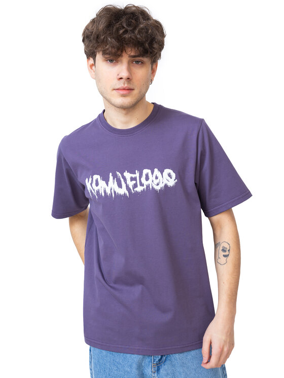 Kamuflage Kamuflage T-Shirt Abyss Fioletowy Oversize