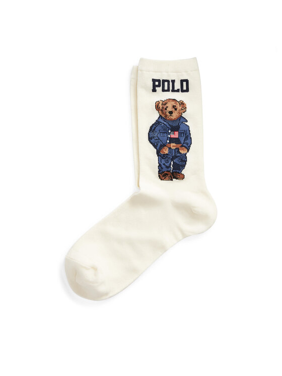 Șosete Lungi de Damă Polo Ralph Lauren 455792964001 Alb