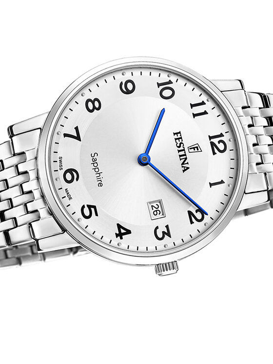 Festina Festina Zegarek F20018-4 Srebrny