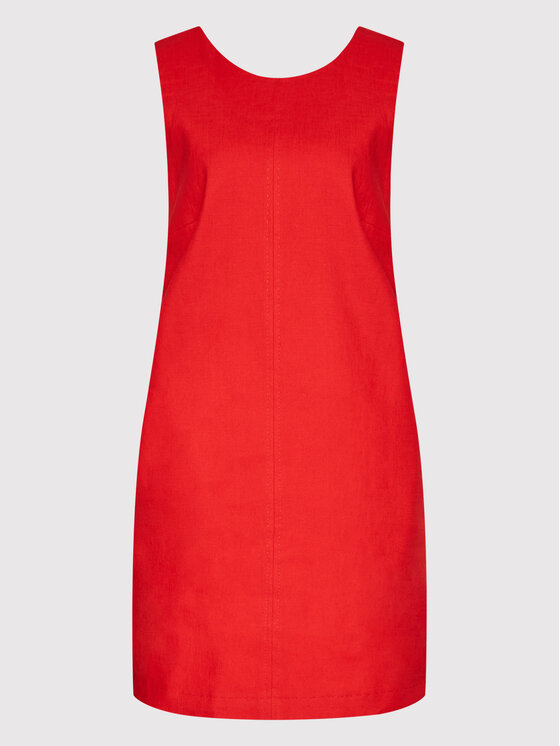 Marella Marella Vestito estivo Yak 32213022 Rosso Regular Fit
