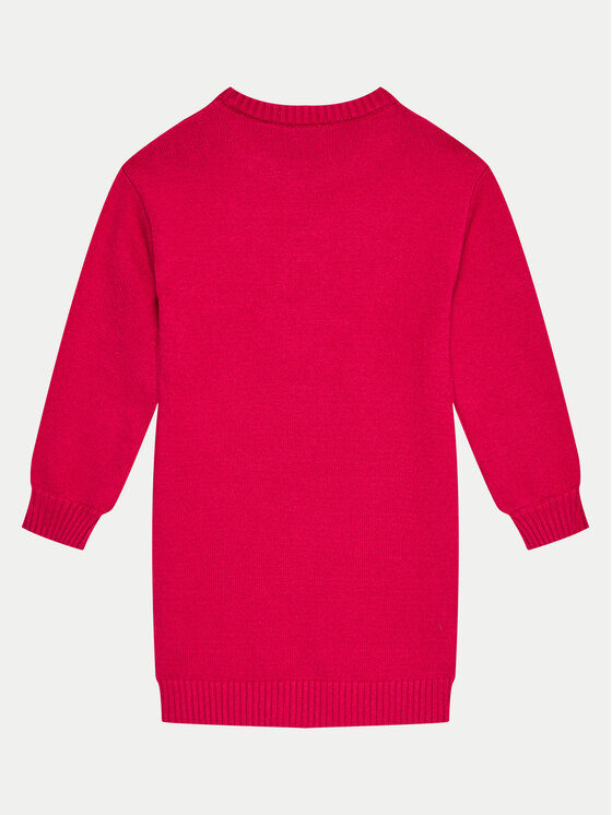 Guess Guess Džemper haljina J4BK12 Z3GS0 Crvena Comfort Fit