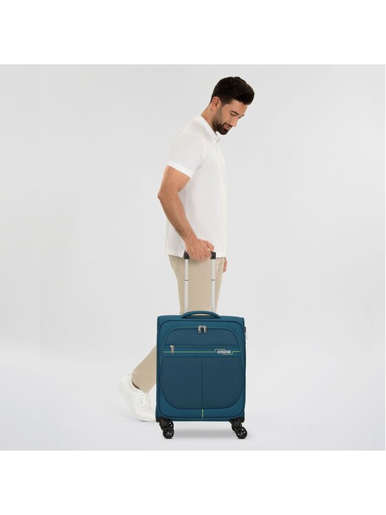 American Tourister American Tourister Walizka kabinowa 303570 Błękitny