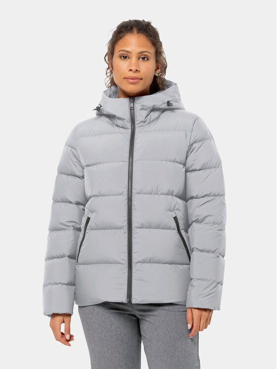 Jack Wolfskin Puhovka Frozen Palace Jacket 1204913 Siva Regular Fit