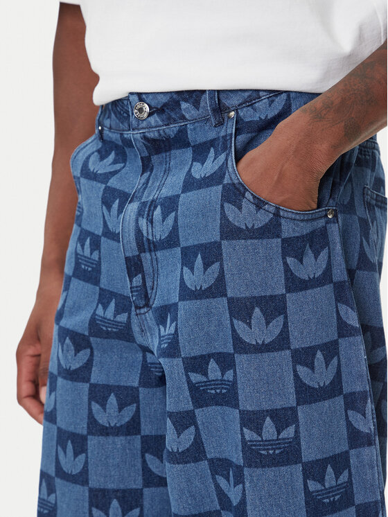 adidas adidas Blugi JY2993 Albastru Regular Fit