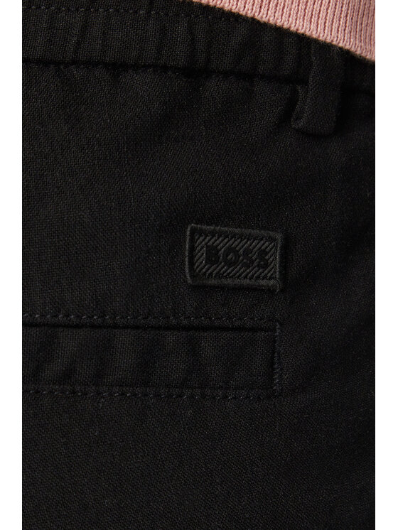 BOSS BOSS Bavlnené nohavice Kane1 50557859 Čierna Regular Fit