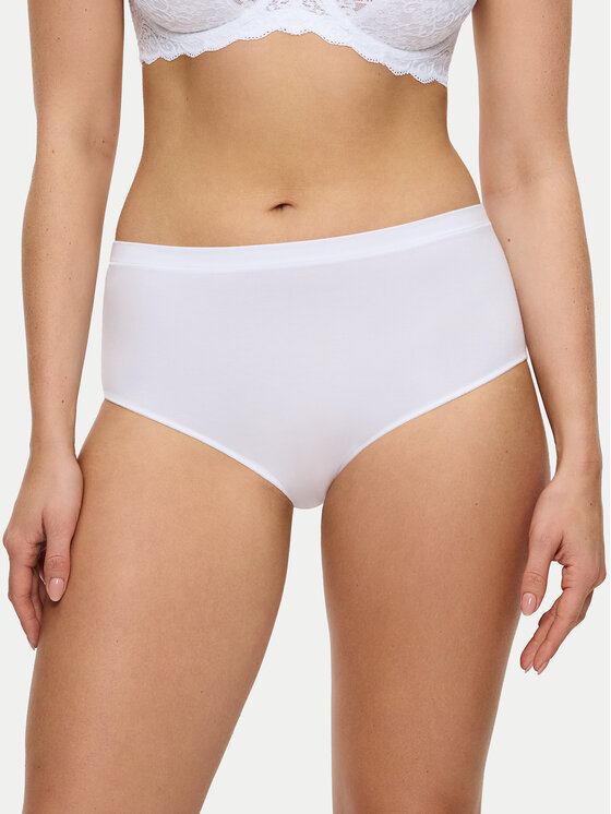 Triumph Triumph Klasické kalhotky s vysokým pasem Sense Of Modal 10224787 Bílá