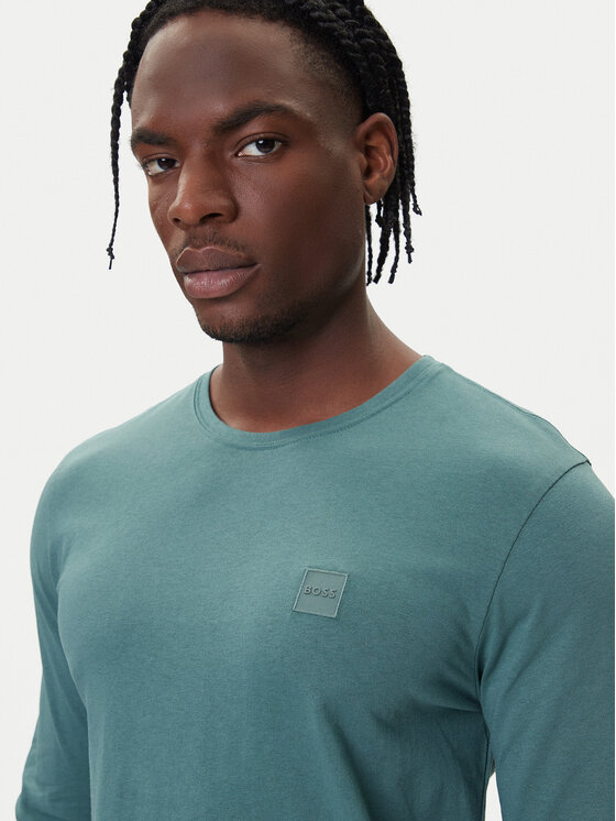 BOSS BOSS Longsleeve Tacks 50512111 Зелений Regular Fit