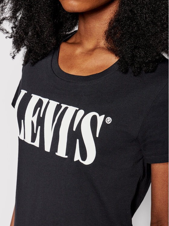 Levi's® Levi's® Tričko Perfect Graphic Tee 17369-0783 Čierna Regular Fit