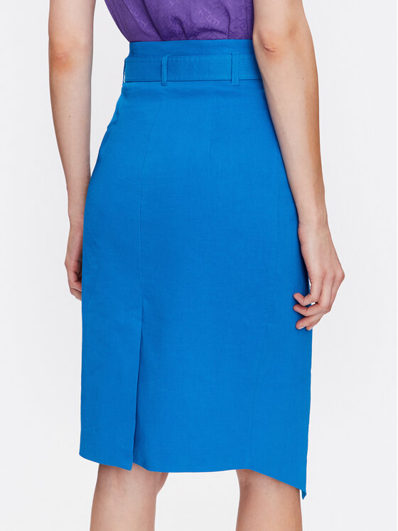 PINKO Pinko Suknja olovka Ivra 100444 A0LT Plava Slim Fit