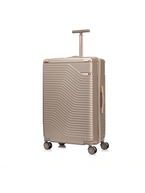 Semi Line Semi Line Голям куфар T5808-5 Златист