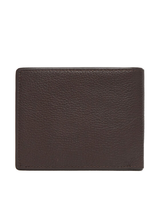 Tommy Hilfiger Tommy Hilfiger Голям мъжки портфейл Th Corp Cc & Coin AM0AM13740 Кафяв