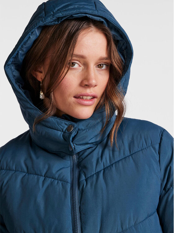 Pieces Pieces Žieminė striukė 17126619 Mėlyna Oversize