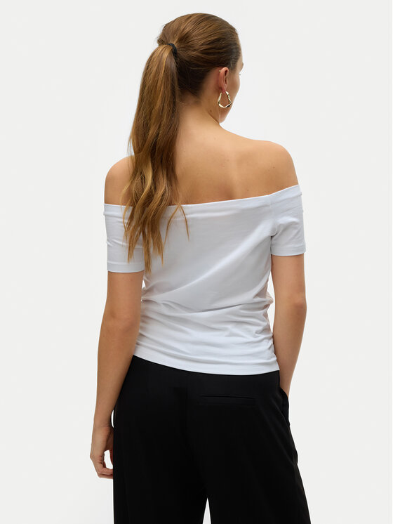 Vero Moda Vero Moda Bluzka Panda 10325598 Biały Regular Fit