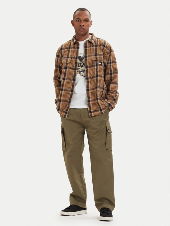 Quiksilver Quiksilver Košulja Yankee EQYWT04648 Smeđa Comfort Fit