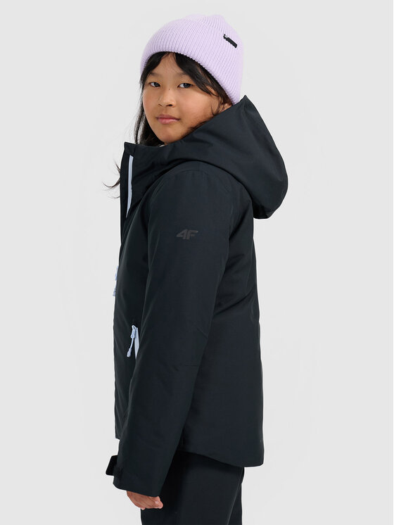 4F 4F Kurtka narciarska BASIC SKI Czarny Regular Fit