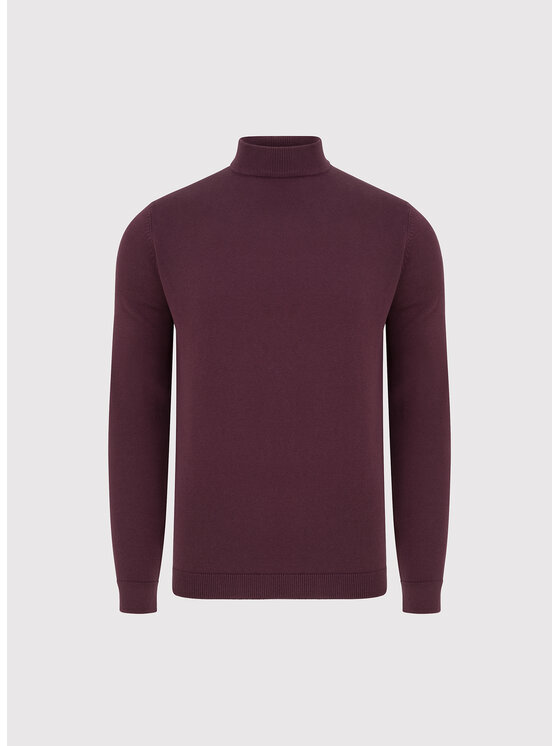 Pako Lorente Pako Lorente Sweter P26WB-2X-004 Bordowy Classic Fit