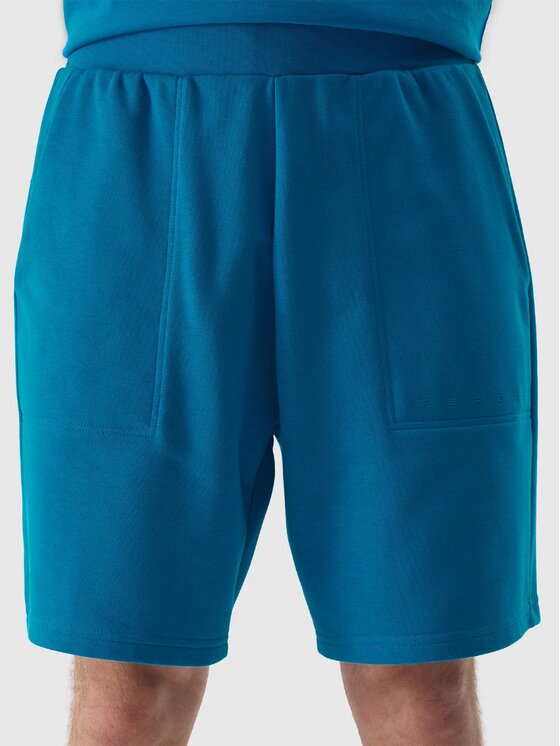 4F 4F Bavlnené šortky 4FWSS24TSHOM330-36S Modrá Regular Fit
