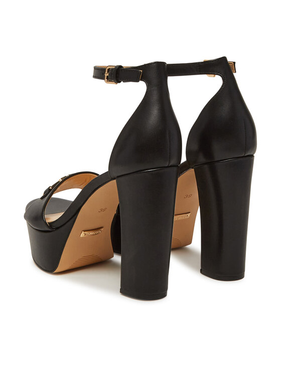 Guess Guess Сандали FLJSET LEA03 Черен