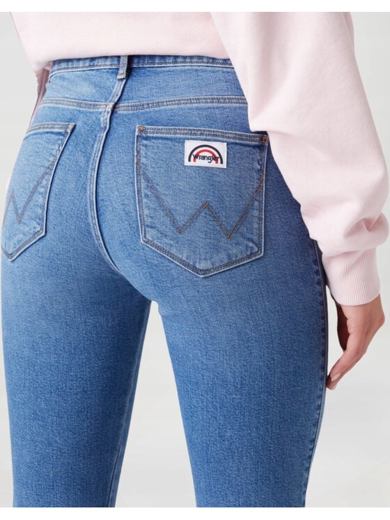 Wrangler Wrangler Jeansy Flare Niebieski Flare Fit