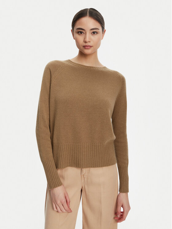 Marella Marella Svetr Spider 2523366354 Hnědá Oversize