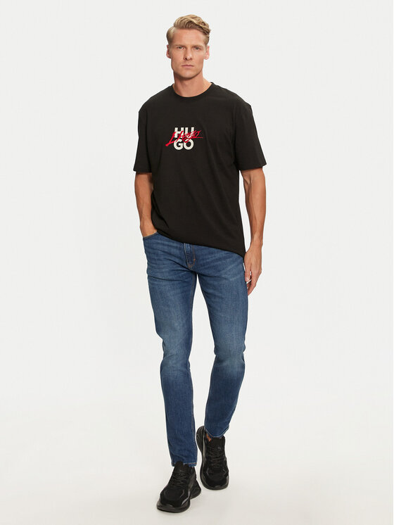 HUGO Hugo T-shirt Dlongny 50521076 Nero Relaxed Fit