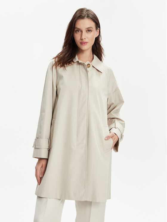 Marella Marella Tenchcoat Fattore 2413021091 Beige Relaxed Fit