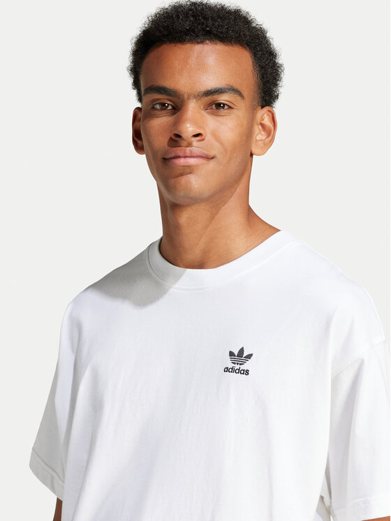 adidas adidas Tričko Trefoil Essentials JD0373 Biela Oversize