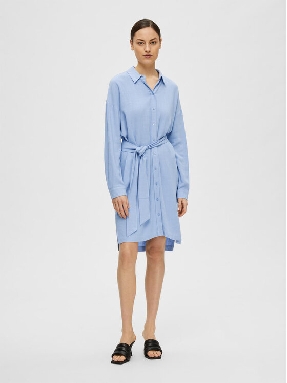 Selected Femme Selected Femme Haljina košulja 16089666 Plava Relaxed Fit