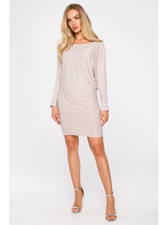 Made of Emotion Made of Emotion Vestito da giorno M723 Beige Premium Fit