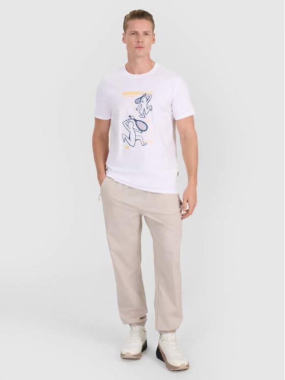 4F 4F T-Shirt MIDSHOP TEXTILE Biały Regular Fit