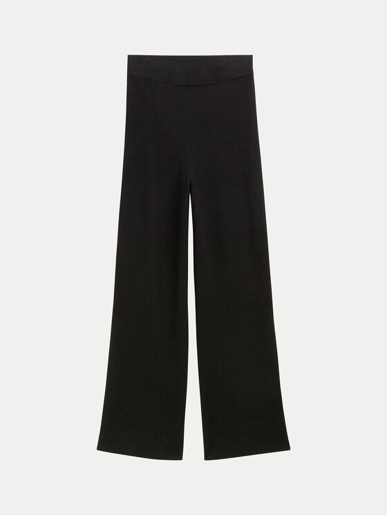 Tom Tailor Denim Tom Tailor Denim Megztos kelnės 1043355 Juoda Straight Fit